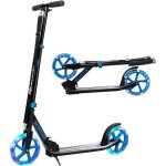 Costway trottinette enfants pliable 2 roues led clignotantes 3 hauteurs ajustables avec plateau en aluminium ...