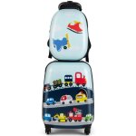Costway valise enfant à roulettes 16?? + sac à dos 12?? ensemble de bagage enfants motif voiture davion ... Costway valise enfant à roulettes 16?? + sac à dos 12?? ensemble de bagage enfants motif voiture davion ...