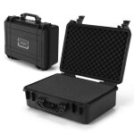 Costway valise tanche pour appareil photo insert 3 mousses 47 x 37 x 18 cm tui rigide universel pour ...