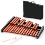Xylophone glockenspiel 25 notes portable costway cadre et touches en bois avec 2 maillets et sac de transport ... Xylophone glockenspiel 25 notes portable costway cadre et touches en bois avec 2 maillets et sac de transport ...