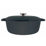 Cosy & trendy cocotte ovale en fonte émaillée fontestic 63l - vert héron - 21x24xh12 cm Cosy & trendy cocotte ovale en fonte émaillée fontestic 63l - vert héron - 21x24xh12 cm