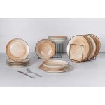 Cosy & trendyservice de table sintra terracotta 18 pi�ces 6 personnes