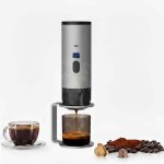 Cosyhomes 15 bars 72w 7800mah batterie cafeti�re � caf� espresso gris