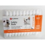 Coton tige petcare sécurité boite de 55 pièces pour chiens et chats. - flamingo Coton tige petcare sécurité boite de 55 pièces pour chiens et chats. - flamingo