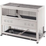 Cottage clapier en bois pour lapins