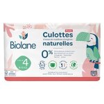 Biolane - couches culottes naturelles taille 4 - 12h - zéro fuite - 42 unités Biolane - couches culottes naturelles taille 4 - 12h - zéro fuite - 42 unités