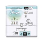 Couches b�b� sleepy bio natural ? protection naturelle & douceur optimale t2 68 unit�s - b�b� 4 - 8 kg ...