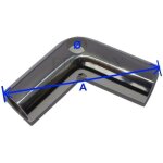 Coude 110° degrés pour tube diamètre Ø 25mm inox a4 - 316 Coude 110° degrés pour tube diamètre Ø 25mm inox a4 - 316