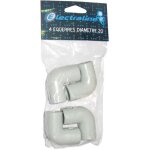 Coude - electraline - iro 20 - pack de 4 pices - plastique - intrieur