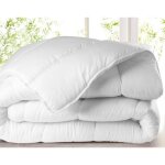 Couette - anti - acariens - fabrique en europe - 220x240cm - blanc