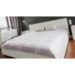 Couette 220x240cm familiale laine mérinos naturelle 100% pur coton literie douce blanche légère Couette 220x240cm familiale laine mérinos naturelle 100% pur coton literie douce blanche légère