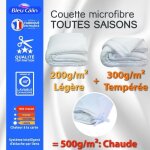 Couette 4 saisons 220 x 240 pour lit 140x190 à 160x200 Couette 4 saisons 220 x 240 pour lit 140x190 à 160x200