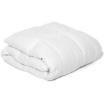 Couette 4 saisons - amazinggirl - 155 x 220 cm - blanc - microfibre - lavable - 400 gr / m