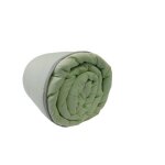 Couette bicolore vert pale / gris clair - 2 personnes - extra legere - mortreux