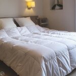 Couette - castex couettes naturelles - 240x220 cm - 90% duvet neuf - chaude - jacquard