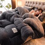 Couette compacte: cachemire �paisse plume doie �dredon laine 2 personnes luxueuse pour appartement 150x200cm(2 ...