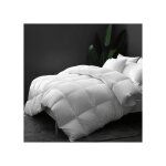 Couette - duvet et plumes doie - 200x200 cm - coton bio - hiver - construction � compartiments