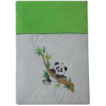 Couette Édredon - panda - 120x80 cm - vert - enfant Couette Édredon - panda - 120x80 cm - vert - enfant