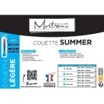 Couette extra légère blanche - 2 personnes 240x260 - spécial eté - mortreux Couette extra légère blanche - 2 personnes 240x260 - spécial eté - mortreux