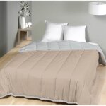 Couette l�g�re bleu ciel / sable - 2 personnes 240 x 260 - sp�cial �t� - mortreux