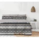 Couette imprimée - mortreux sas - 1 ou 2 personnes - légère - gris - synthétique Couette imprimée - mortreux sas - 1 ou 2 personnes - légère - gris - synthétique