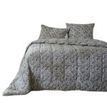Couette - malia - imprimée fleurs - 140 x 200 cm - 100% coton - lavable à 30° c Couette - malia - imprimée fleurs - 140 x 200 cm - 100% coton - lavable à 30° c
