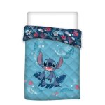Couette imprim�e - disney - lilo et stitch - 140x200 cm - polyester - lavable en machine