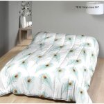Couette lgre imprime plumes / non tiss balnc - 1 personne 140 x 200 - spcial t - mortreux