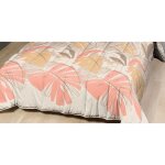 Couette - mortreux - 140x200 - microfibre l�g�re - garnissage 300g / m� - imprim�e natfeuille