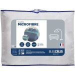 Couette microfibre - 240 x 220 cm - bleu calin - chaude - 400 g / m - bicolore nuit / glacier