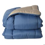 Couette chaude microfibre bicolore 400 gr / m2 bleu pétrole 240x220 cm Couette chaude microfibre bicolore 400 gr / m2 bleu pétrole 240x220 cm