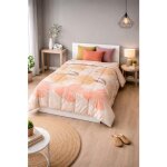 Couette - mortreux - natfeuille - 140x200 cm - l�g�re 250 g / m� - microfibre