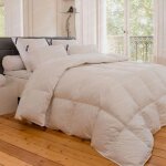 Alpes blanc - couette 90% duvet 300gr / m� 220x240 cm - enveloppe 100% coton - fabrication fran�aise ...