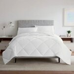 Alpes blanc - couette lavable � 95� 200x200 cm - garnissage fibre creuse silicon�e ? fabrication fran�aise ...