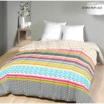 Couette tempérée imprimée / uni blanc - 1 personne 140 x 200 - mi saison - mortreux Couette tempérée imprimée / uni blanc - 1 personne 140 x 200 - mi saison - mortreux