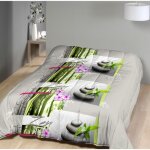 Couette ultra l�g�re imprim�e zen - 1 ou 2 personnes - sp�cial et� - mortreux