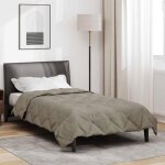 Couette - vidaxl - duvet complet toute lann�e 220 x 135 cm - microfibre - matelass�e - anti - allergique ...