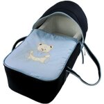Couffin pour bb bleu nuit - motif nounours