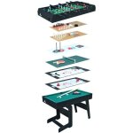 Cougar all - in - one / 16 - in - 1 table de jeux multifonction pliable en noir - table multi jeux avec ...