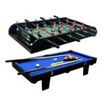 Cougar all - in - one 2 - in - 1 table multi jeux en vert / bleu mini table de jeu multi - fonctions ...
