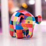 Couleur - 30 cm - elmer the elephant figure peluche pour enfants plaid cartoon butter toy kawaii anime ...