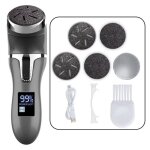 Couleur 4 ttes noir rpe  pied lectrique rechargeable ponceuse  pied de pdicure lectrique ipx7 ...