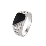 Couleur argent taille 12 bague classique en titane et acier inoxydable pour hommes bijou de bonne qualit ...