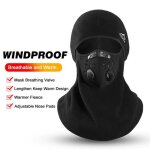 Couleur blanc cagoule de sport dhiver avec valve polaire chaude pour le cou filtre thermique masque facial ... Couleur blanc cagoule de sport dhiver avec valve polaire chaude pour le cou filtre thermique masque facial ...