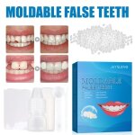 Couleur blanche kit de rparation temporaire de fausses dents colle solide dentier pour dents casses ...
