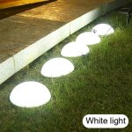 Couleur d�mission lumi�re blanche lampe solaire imperm�able en forme de demi - boule luminaire d�coratif ...