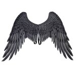 Couleur noir costume dange diable 3d  grandes ailes noires accessoires de cosplay pour fte  thme ...