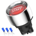 Couleur rouge - joli de dmarrage de moteur de voiture bouton poussoir sans cl momentan spst interrupteur ...
