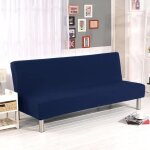 Couleur unie complet pliant stretch housse de canap� clic - clac sans accoudoirs canap� slipcover protecteur ...