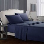Couleur unie parure de lit 3 pices de marque - 1 drap de lit 167 * 243 cm + 1 drap housse 99 * 190 cm ...